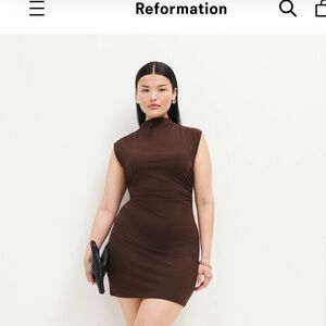 Reformation brown dress